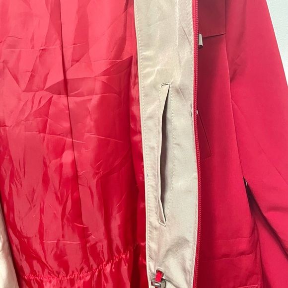 Portrait Women's Red Jacket Coat Adjustable with Pockets Size M - Picture 9 of 13